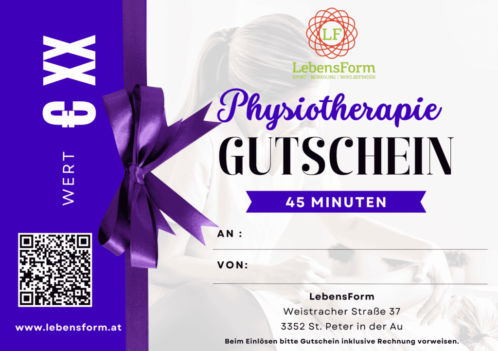 Gutschein Physio Relax Massage 45 Minuten - LebensForm (1)