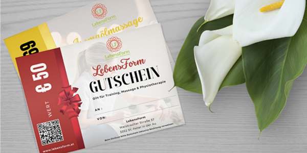 lebensForm Gesundheit-Gutscheine